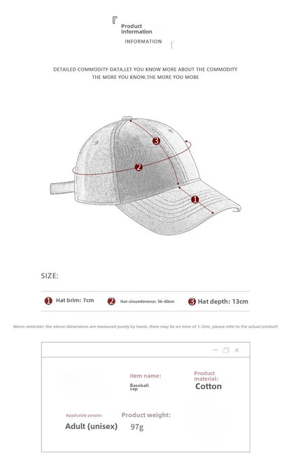 Casquette de baseball pour homme à broderie en 3D, en tissu souple, à bords irréguliers, style européen et américain, polyvalente et ajustable