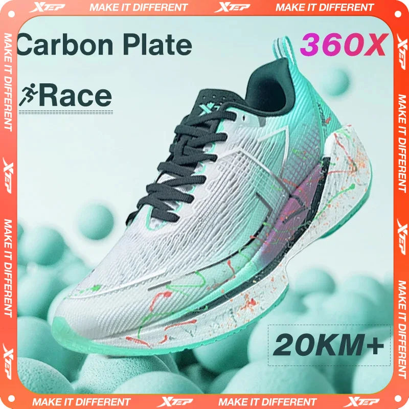 Xtep 360X professionelle Laufschuhe für Herren, Carbon-Platte, Marathon-PB-Sportschuh, leichtes ETPU-Material, Sneakers 976119110080
