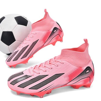 Fotbollsskor för män, New TF, sneakers för konstgräs och turf, ultralätta herrfotbollsskor, bekväma ankelhöga fotbollsskor för futsal och snabbt spel