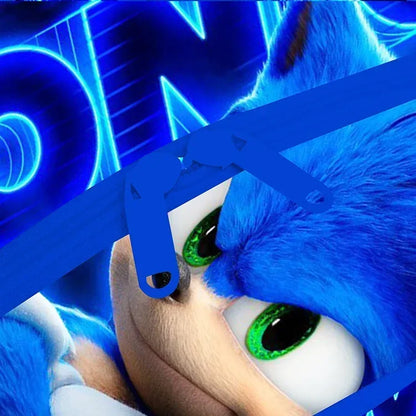 2026 New Arrival Sonic School Bag Lunch Bag Pencil Case Boys Girls Daily Use Book Cartoon Book Bags For Kids Christmas Gift