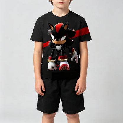 Men T Shirt Women Tee Boys Girls Top Adults Children Parent Child quick dry kid Tshirts Sonic Hedgehog Anime Peripheral Shirt
