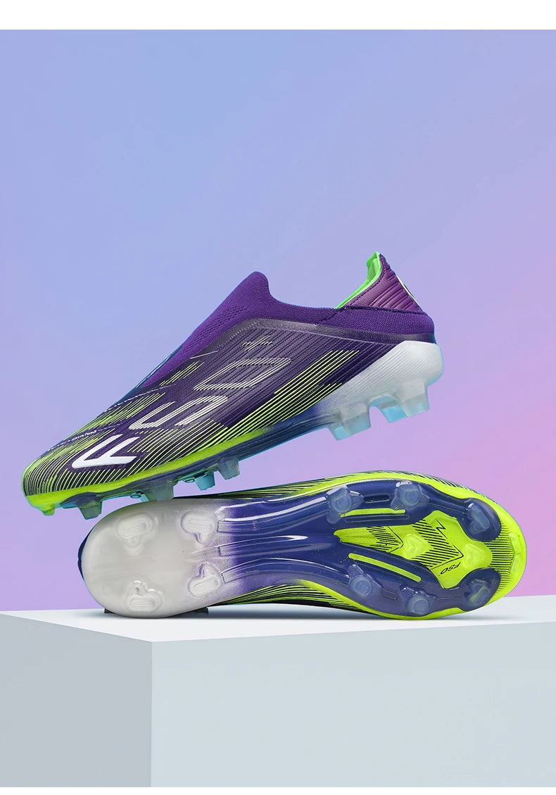 New Men's Football Boots Futsal Non Slip Turf Comfortable Ultralight Fg Grass Cleats Soccer Shoes Sport Indoor Adult Non-Slip