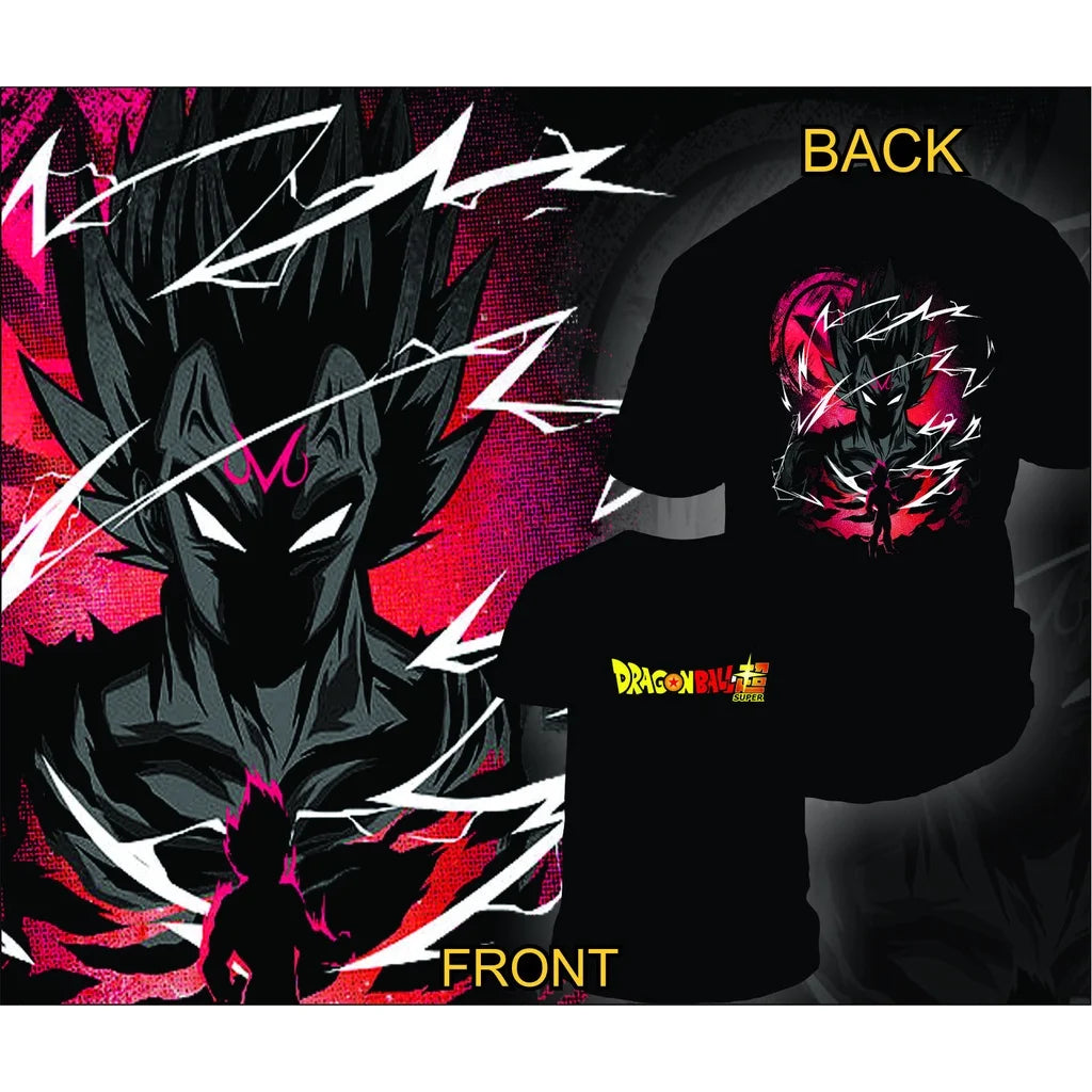 2026 Summer New Dragon Ball Super Gogeta Men's T-Shirt Black Blue Aura 100% Cotton Oversized Breathable Casual Short Sleeve Tee