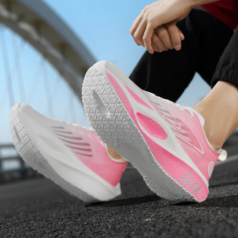 Nuove scarpe sportive da uomo e donna, sneaker da running, piastra in carbonio, da gara maschile per maratona, ammortizzanti, scarpe da allenamento per atletica