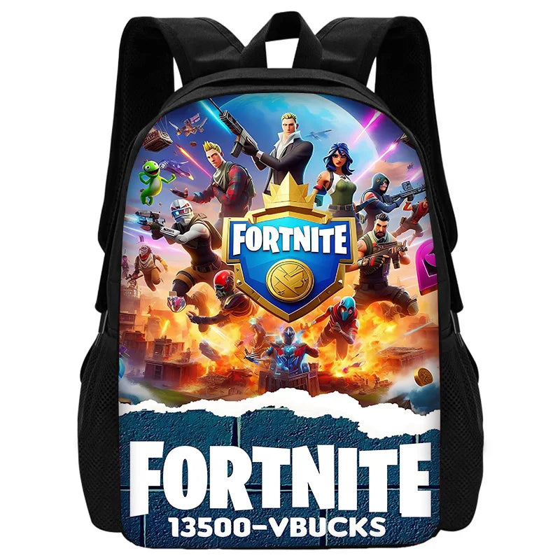 Zaini FortniteS per bambini, maschi e femmine, regalo di compleanno per studenti, borse scuola per bambini unisex, zaino da campeggio resistente
