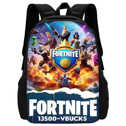 Zaini FortniteS per bambini, maschi e femmine, regalo di compleanno per studenti, borse scuola per bambini unisex, zaino da campeggio resistente