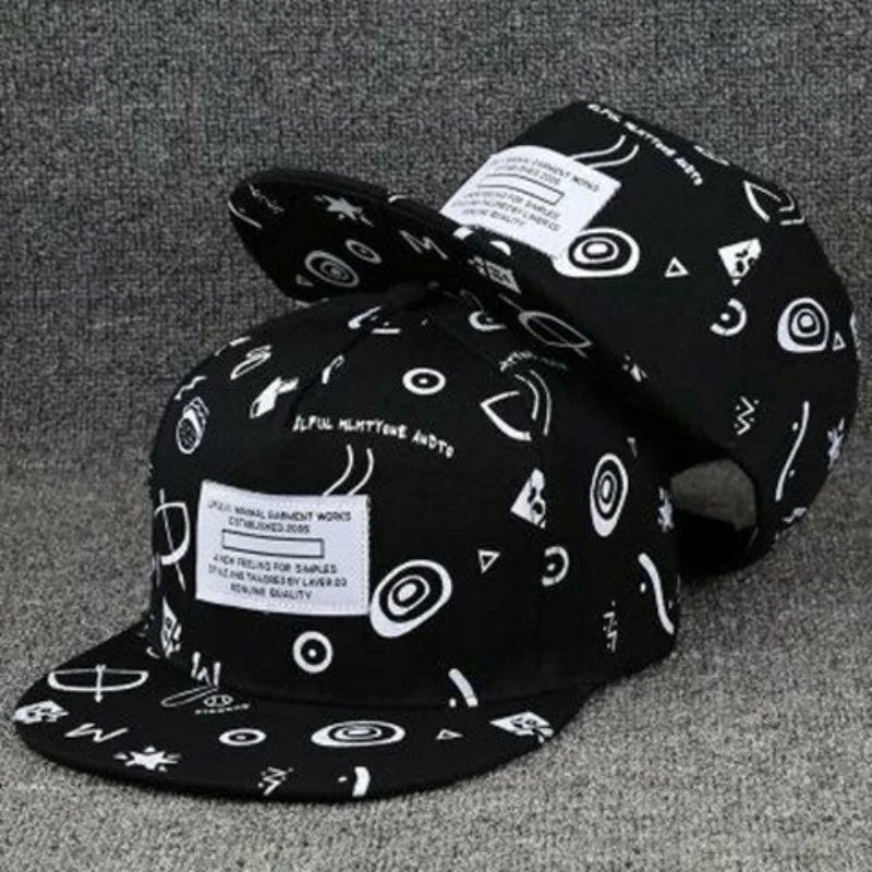 Men's Letter Embroidery Tide All-match Flat Brim Baseball Cap Ladies Summer Hip-hop Hat Outdoor Shade Adjustable Peaked Cap