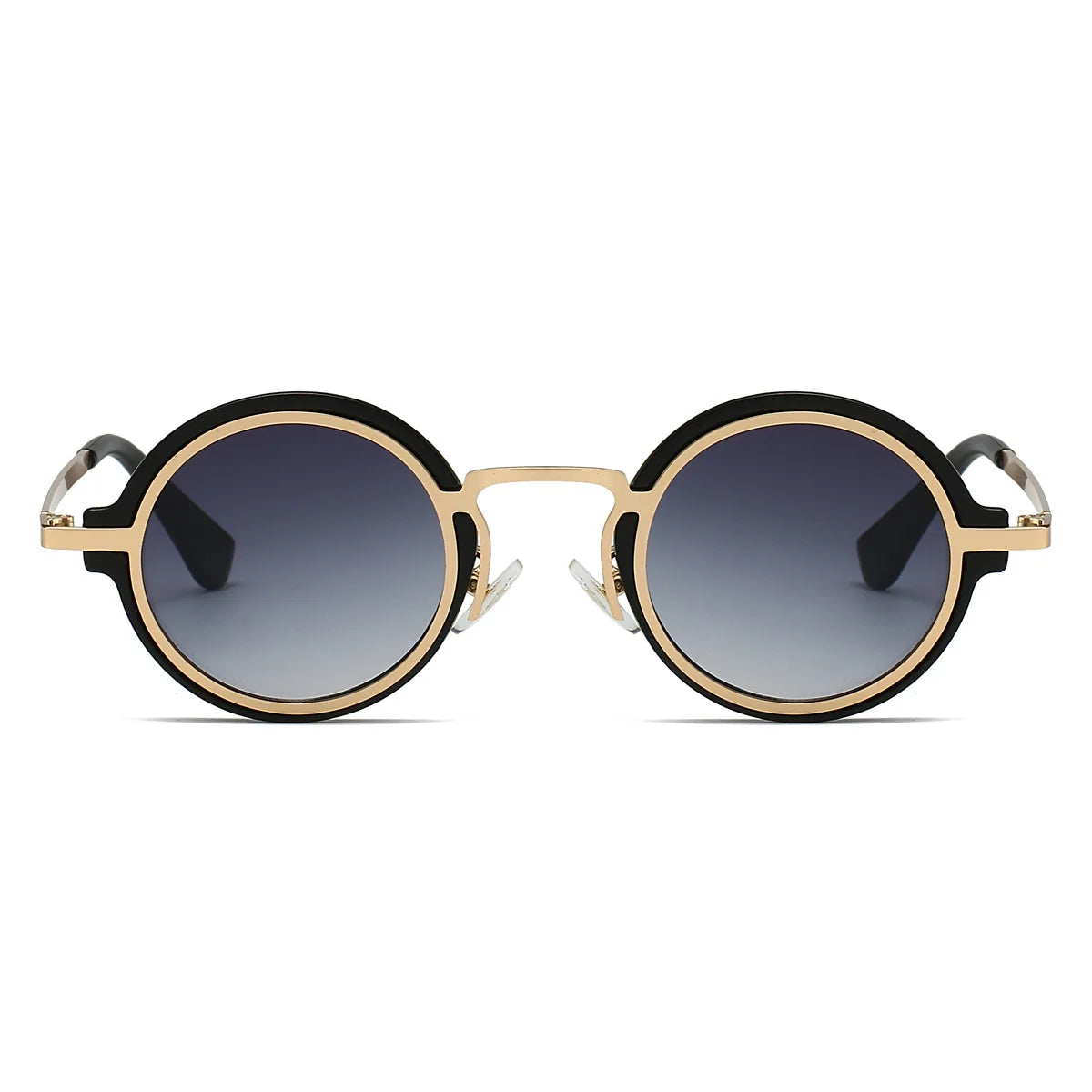 New Retro Small Round Frame Sunglasses for Men's Personalized Steampunk Outdoor Driving Sunglasses Street Photography