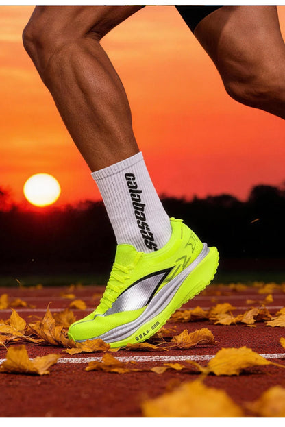Specialty Marathon Men Running Shoes Carbon Plate Sports Breathable Lightweight Women's Comfortable Athletic Non-slip Sneakers