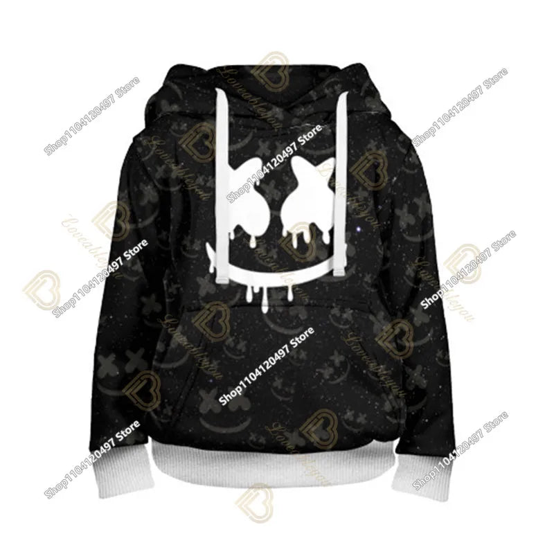 Bluza z kapturem Fortnite z nadrukiem dla dzieci 2-14Y, bluzy dla chłopców i dziewczynek, modna kurtka Harajuku, odzież dziecięca, gry, kostium cosplay