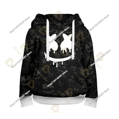 Bluza z kapturem Fortnite z nadrukiem dla dzieci 2-14Y, bluzy dla chłopców i dziewczynek, modna kurtka Harajuku, odzież dziecięca, gry, kostium cosplay