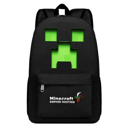 In Stock Minecraft Enderman Creeper Graphic Printed Backpack Large Capacity Lightweight Fashion Casual For Daily Travel Outdoor