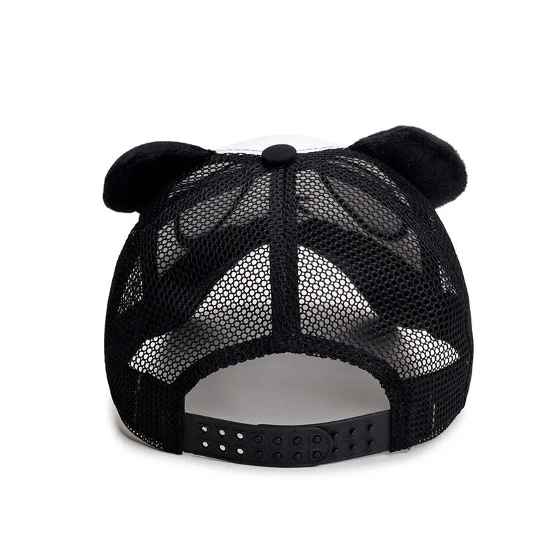 Casquettes de baseball d'été mignonnes avec panda pour hommes et femmes, casquettes hip-hop en coton à fermeture snapback, protection solaire, garçons et filles, casquettes d'extérieur, dropshipping