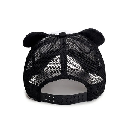 Casquettes de baseball d'été mignonnes avec panda pour hommes et femmes, casquettes hip-hop en coton à fermeture snapback, protection solaire, garçons et filles, casquettes d'extérieur, dropshipping