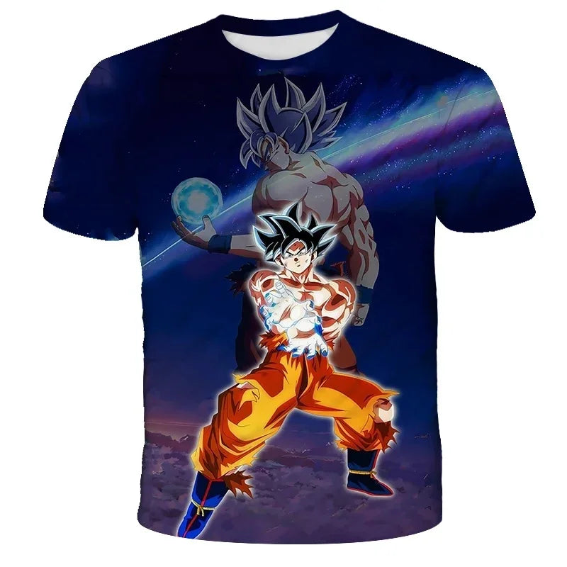 2026 Dragon Ball Z Graphic Print 3D Kids Summer Short Sleeve T-Shirt Top 2025 Hot Selling Cool Super Kids Adult T-Shirt Goku Y2k