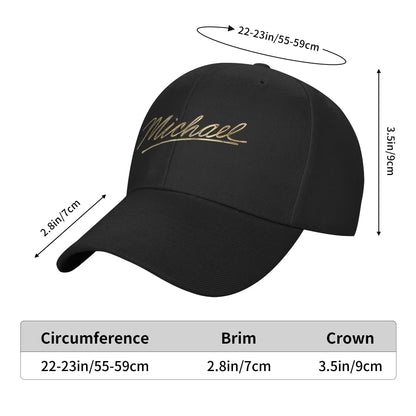 Casquette de baseball Michael Biopic Logo Sun : casquettes d'été décontractées style hip-hop pour homme, pour la chasse et le camping