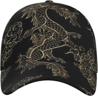 Czapka z daszkiem Dragon Snapback – męskie czapki baseballowe, męskie czapki przeciwsłoneczne, regulowana czapka typu „trucker” dla kobiet i mężczyzn