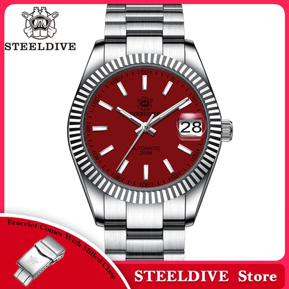 Steeldive SD1933 New Arrival 39MM Stainless Steel Case Sapphire Glass NH35 Automatic Dive Watch with Date