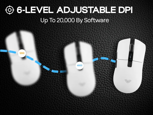 AULA SC590 PRO kablet/Bluetooth/2.4GHz trådløs gamingmus 20000 DPI og PAW3311-sensor med 1000 polling rate til Win/Mac/gaming