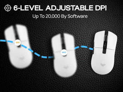 AULA SC590 PRO kablet/Bluetooth/2.4GHz trådløs gamingmus 20000 DPI og PAW3311-sensor med 1000 polling rate til Win/Mac/gaming