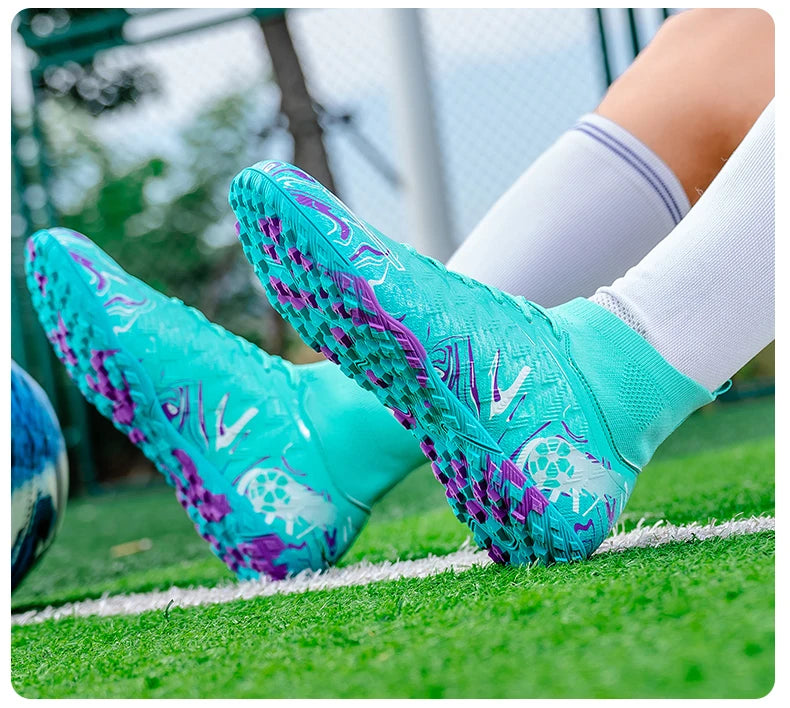 Neue professionelle Fußballschuhe für Herren, rutschfeste Fußballstiefel, Unisex, atmungsaktiv, für Futsal und Sport, neue Stollenschuhe, Dropshipping, ultraleicht