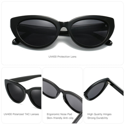 ZENOTTIC Retro Cat Eye Polarized Sunglasses Handmade Acetate UV400 Protection Sun Glasses Shade for Women