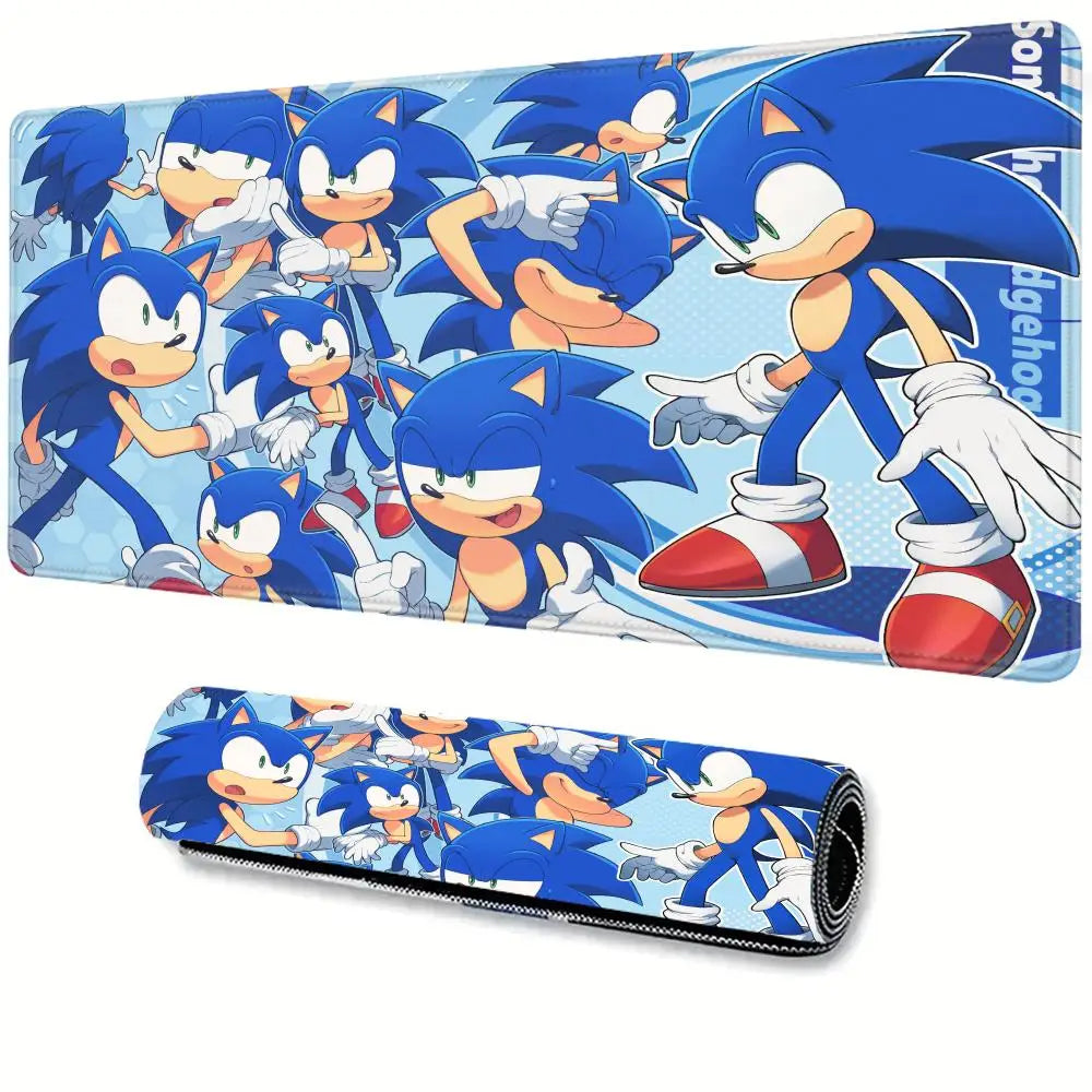 Anime Sonic The Hedgehog Mouse Mat Desk Mat With Pad Gaming Accessories Prime Gaming XXL Keyboard Pad Padding Mat