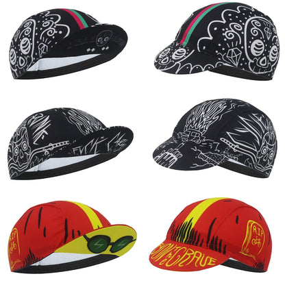 Skull Cycling Cap for Men Women Outdoor Sports Hat Summer Breathable Under Helmet Cycling Hat