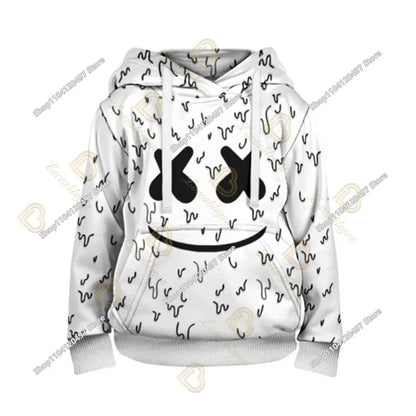 Bluza z kapturem Fortnite z nadrukiem dla dzieci 2-14Y, bluzy dla chłopców i dziewczynek, modna kurtka Harajuku, odzież dziecięca, gry, kostium cosplay