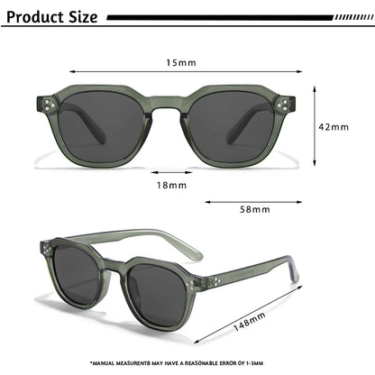 Caterside Nové retro polarizované pánské sluneční brýle s čtvercovým rámem z TR90, dámské sluneční brýle, outdoor, řízení, rybaření, UV400, dárek