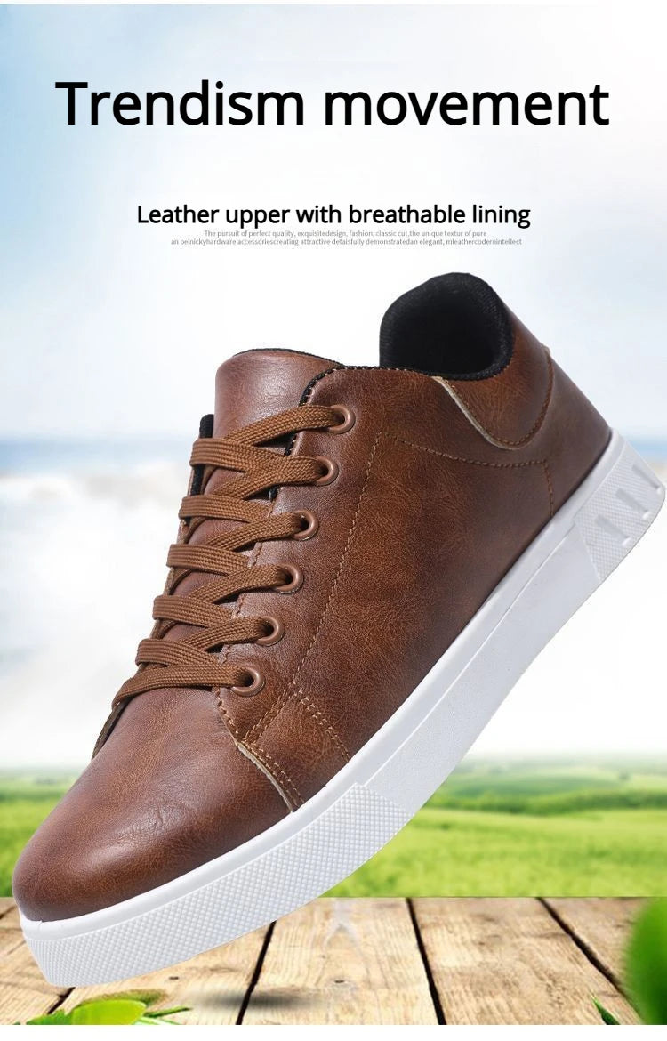 2026 Men's Shoes, New Style Four Seasons Fashionable Versatile Soft Sole White Casual Shoes, Breathable Summer Men’s Sneakers