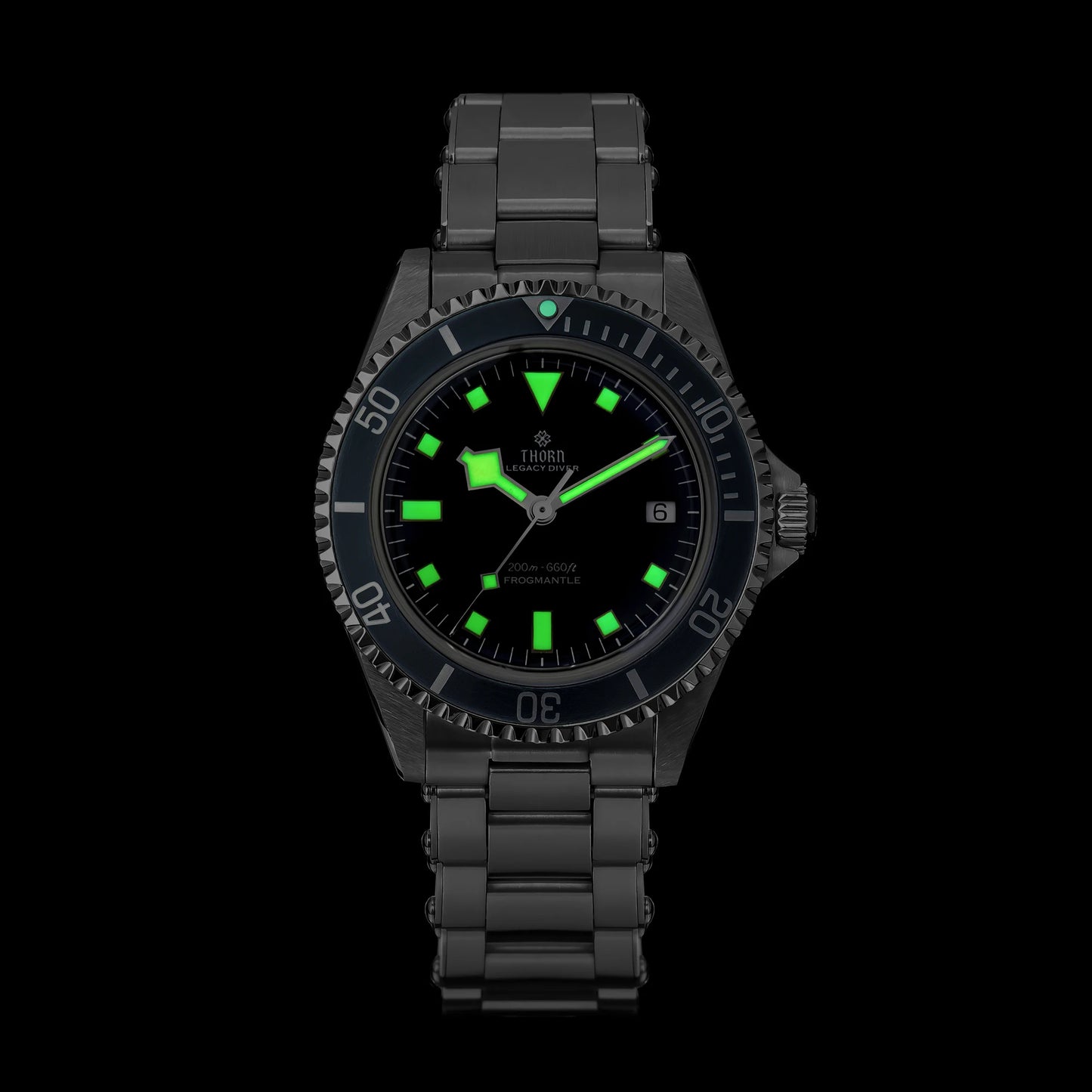 THORN T023 New Diver Watch for Men, PT5000 Automatic, 40MM Mechanical Wristwatch, Sapphire, 200m Waterproof Vintage Luxury