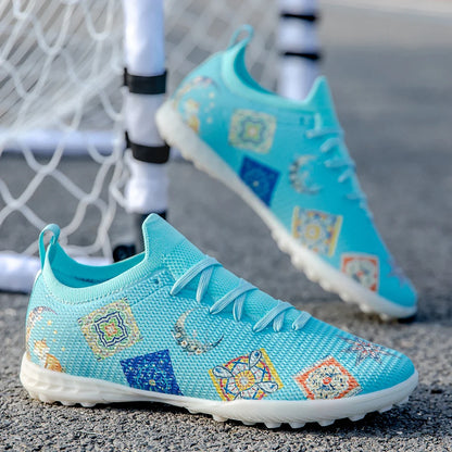 Lawn Nails Wear-resistant Professional Football Shoes Multi-color Grip Strong Balance Summer Outdoor Football Training Shoes