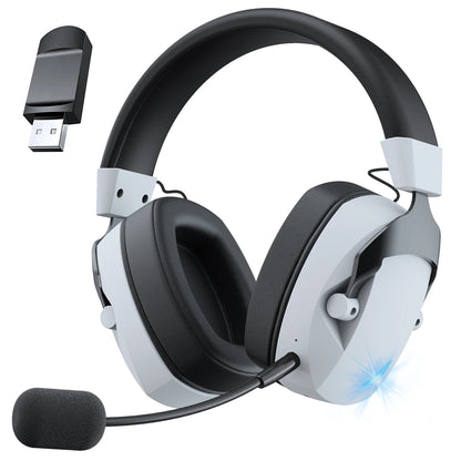 Casque de jeu sans fil Acinaci BL100 2,4 GHz pour PS5, PS4, PC, prise jack 3,5 mm, Bluetooth avec micro