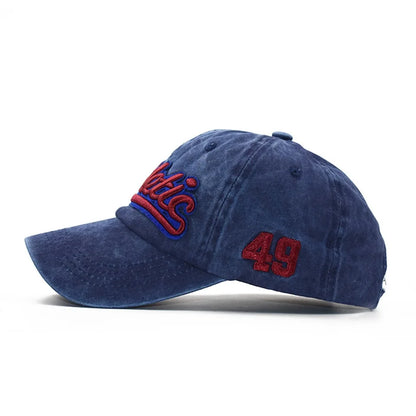 CNTANG Casquette de baseball pour homme, mode estivale, coton, lettres brodées, style hip-hop, snapback, décontractée, pour le plein air, casquettes de sport pour homme, réglable