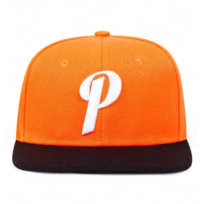 Unisex P Letter Embroidery Hip-hop Hats Spring And Autumn Outdoor Adjustable Sports Casual Baseball Caps Sunscreen Hat