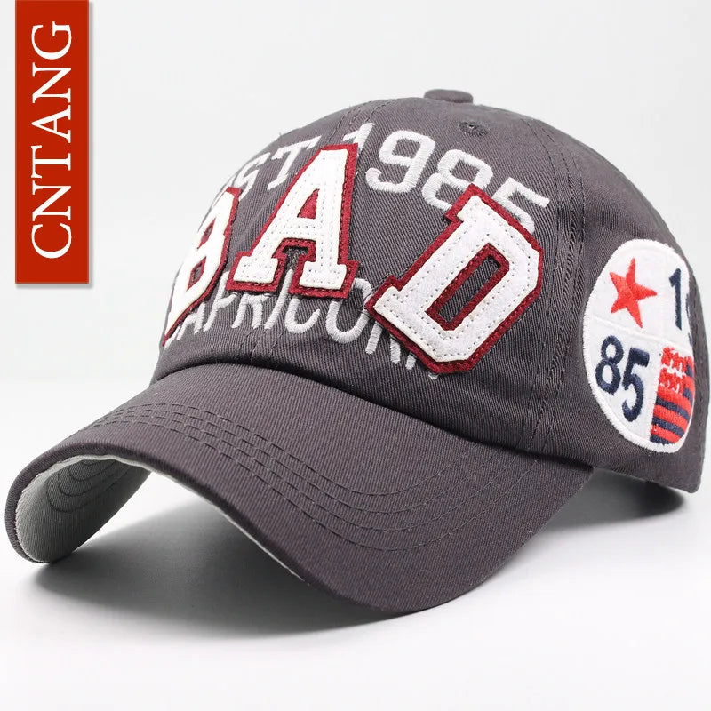 Big Letter Embroidery Baseball Cap Men Summer Casual Women Fashion Snapback Cotton Caps Visor Hip Hop Hat Autumn Adjustable