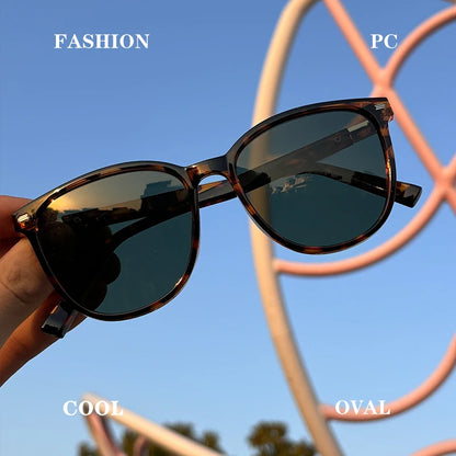 1PCS/2PCS/3PCS Round Women's Polarized Sunglasses - Stylish PC Frame Pink/Blue/Leopard/UV400 Lenses Travel, Driving & Hiking"