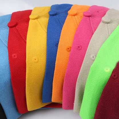 Fashion Solid Color Men Women Baseball Cap Hip Hop Caps  Snapback Hat Brim Shade Cap Bone Gorras Casquette Sports Cap  Sun Hat