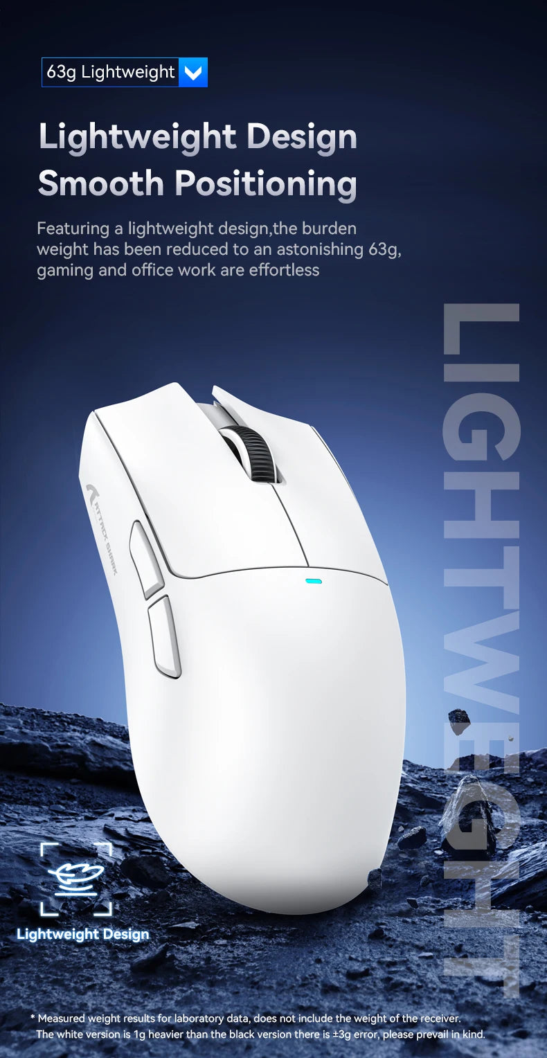 ATTACK SHARK X11 X11 SE Wireless Gaming Mouse 22K DPI PAW3311 63g Lightweight Tri-Mode Bluetooth/2.4G/Wired 20M Clicks RGB