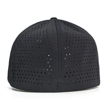 Boné de basebol em malha com pala curta e parte traseira fechada para homem e mulher, respirável, estilo snapback, boné dad hat ajustado e ajustável, cor lisa, estilo trucker