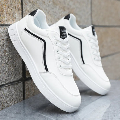 Zapatillas casuales de skate para hombre, blancas, para exteriores y ocio, transpirables, para caminar, planas, Chaussure Homme 39-48