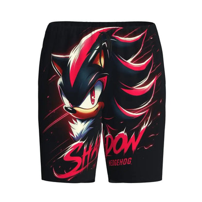 Custom Shadow The Hedgehog Sonic Poster Short Pajama Pants Men Sleepwear Sleep Lounge Bottom Shorts Sleeping Pants