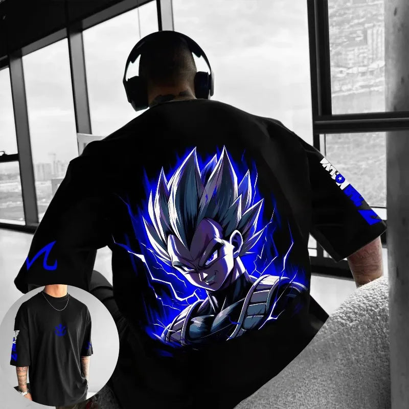 Dragon Ball Animation New Broli Joint T-Shirt Summer Men's and Women's Loose Casual Children's Parent-Child Short Sleeves Top