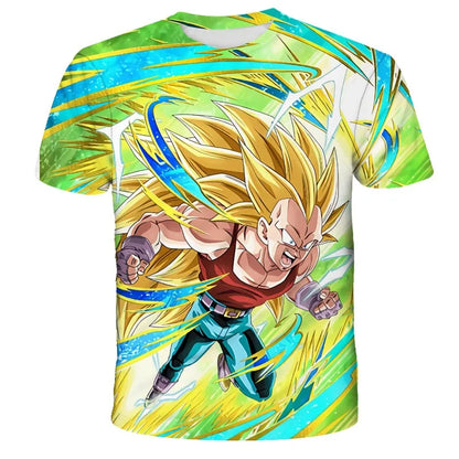 Men's T-shirts Dragon Ball Z T-shirt Boys Clothes Children's Clothing Summer Short Sleeve Kids Cartoon Tee Tops Baby Boy T Shirt