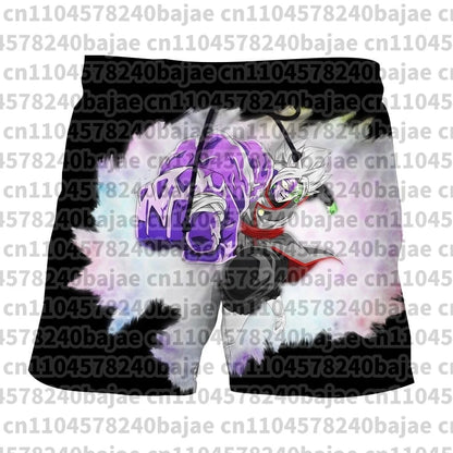 2026 Summer Dragon Ball Gogeta SSJ4 Printed Shorts Men Retro Classic Oversized Fitness Gym Streetwear Unisex Adult & Kids