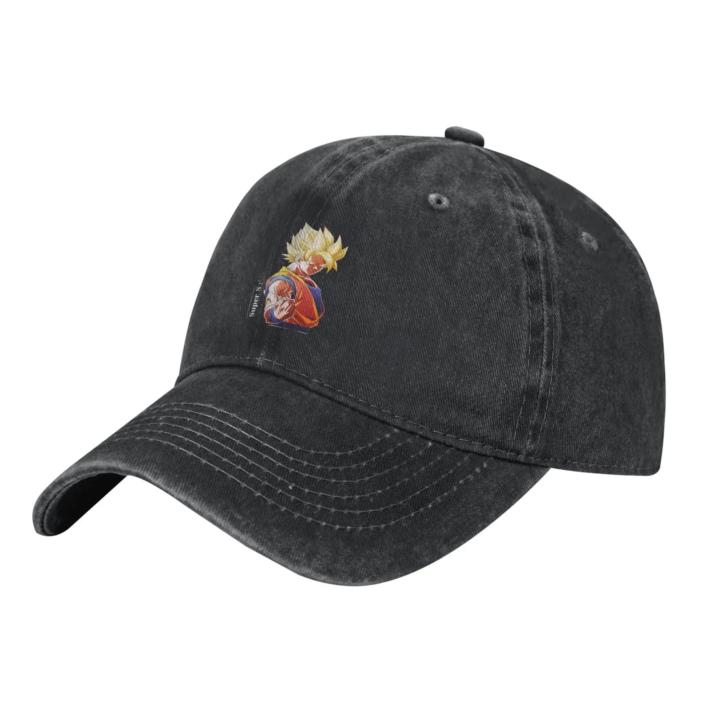 Dragon Ball Goku’s Saiyan Saga Baseball Cap Vintage Distressed Washed  Snapback Cap Men Women Outdoor Running Golf Gift Hats Cap