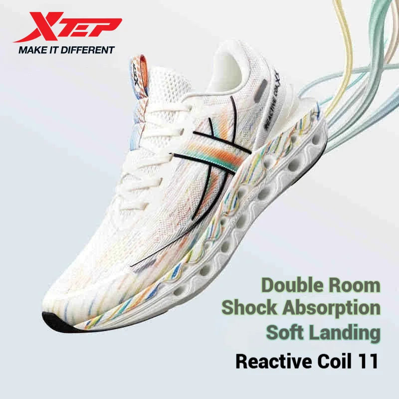 Xtep Reactive Coil 11.0 tenisice za trčanje za muškarce, ljetne sportske cipele s amortizacijom udaraca, povratnom energijom i mekim tenisicama 976219110026