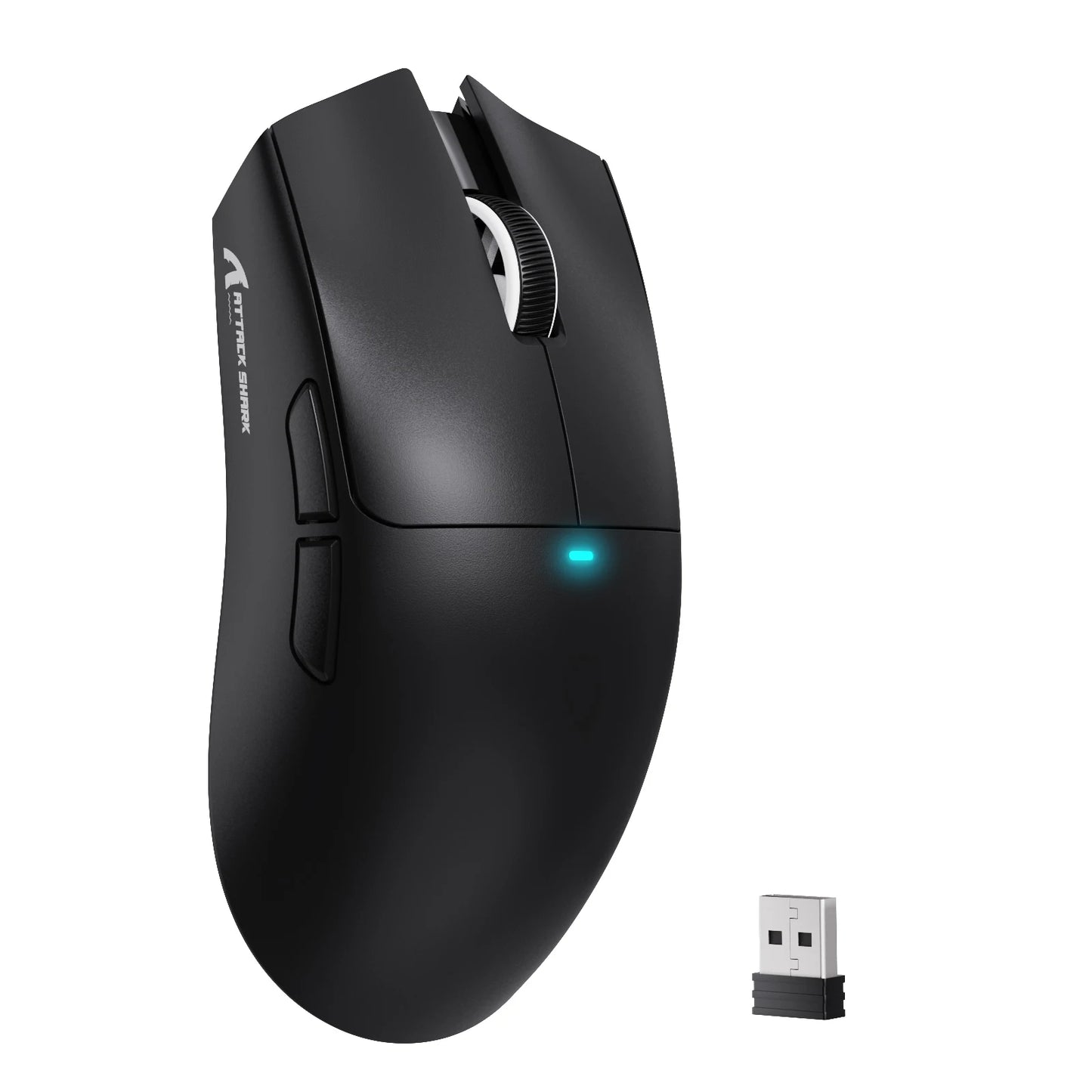 Безжична геймърска мишка ATTACK SHARK X11SE, Tri-Mode, суперлека 63g със сензор PAW3311, 22000 DPI, батерия 300mAh, двоен драйвер