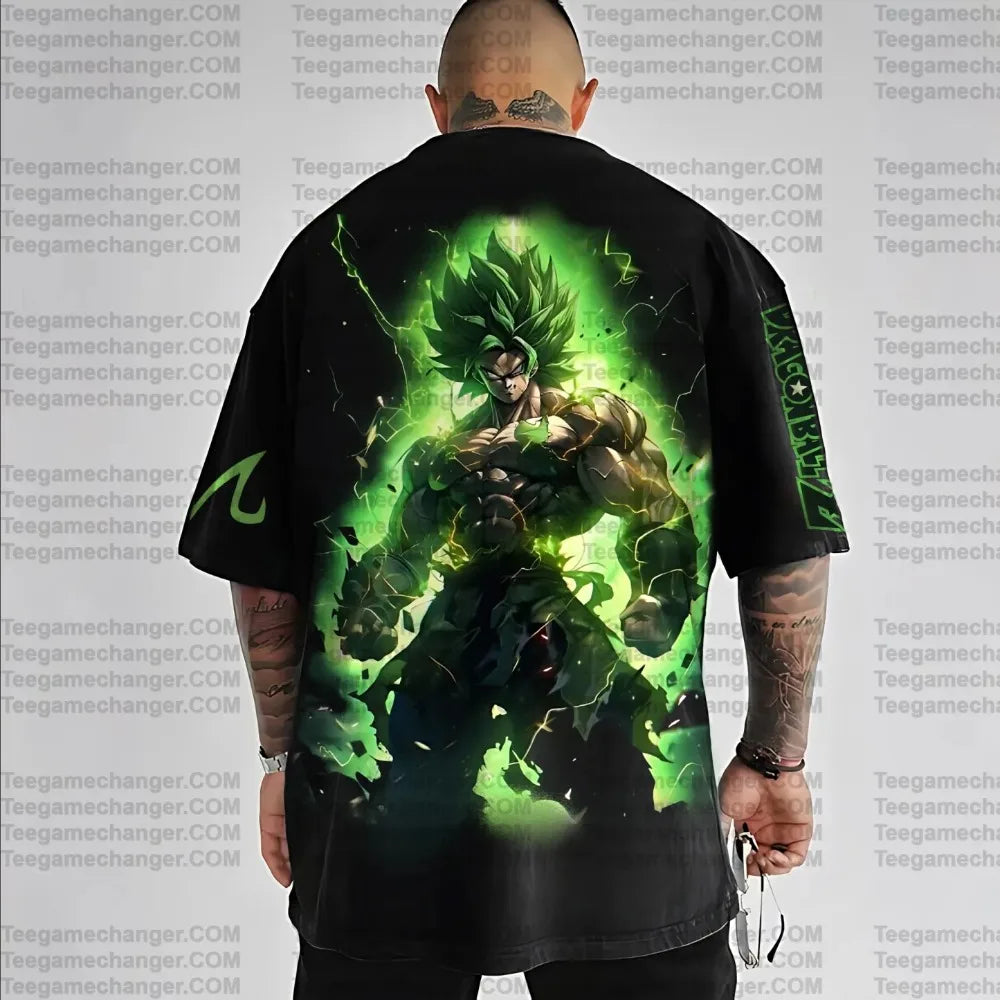 Anime Dragon Ball Son Goku Men Harajuku 2025 Summer T-shirt Oversized Retro Street Women Casual Loose Short Sleeve Unisex Top